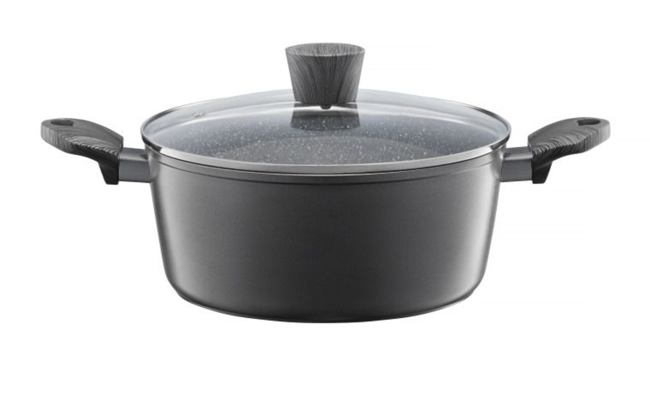 Oala cu capac Loft, Ambition, 24 cm, 3.5 L, aluminiu forjat, invelis Qualum Stone - imagine 5
